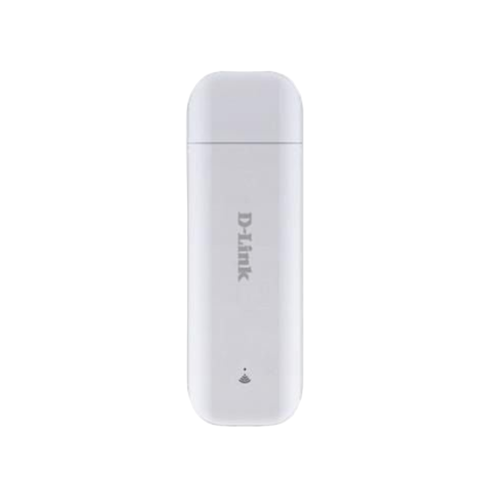 White D-Link USB adapter on a white background